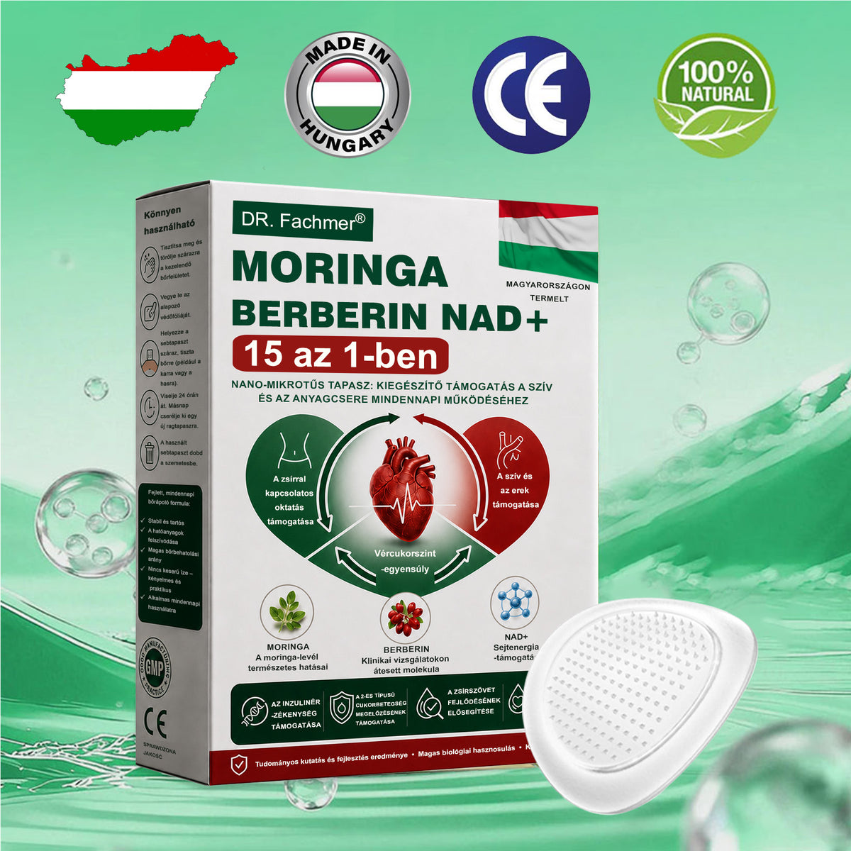 ⭐DR.Fachmer® Moringa + Berberin + NAD+ 15 az 1-ben nanomikrotűs tapasz | A testápolás új generációja fejlett nanoformulával