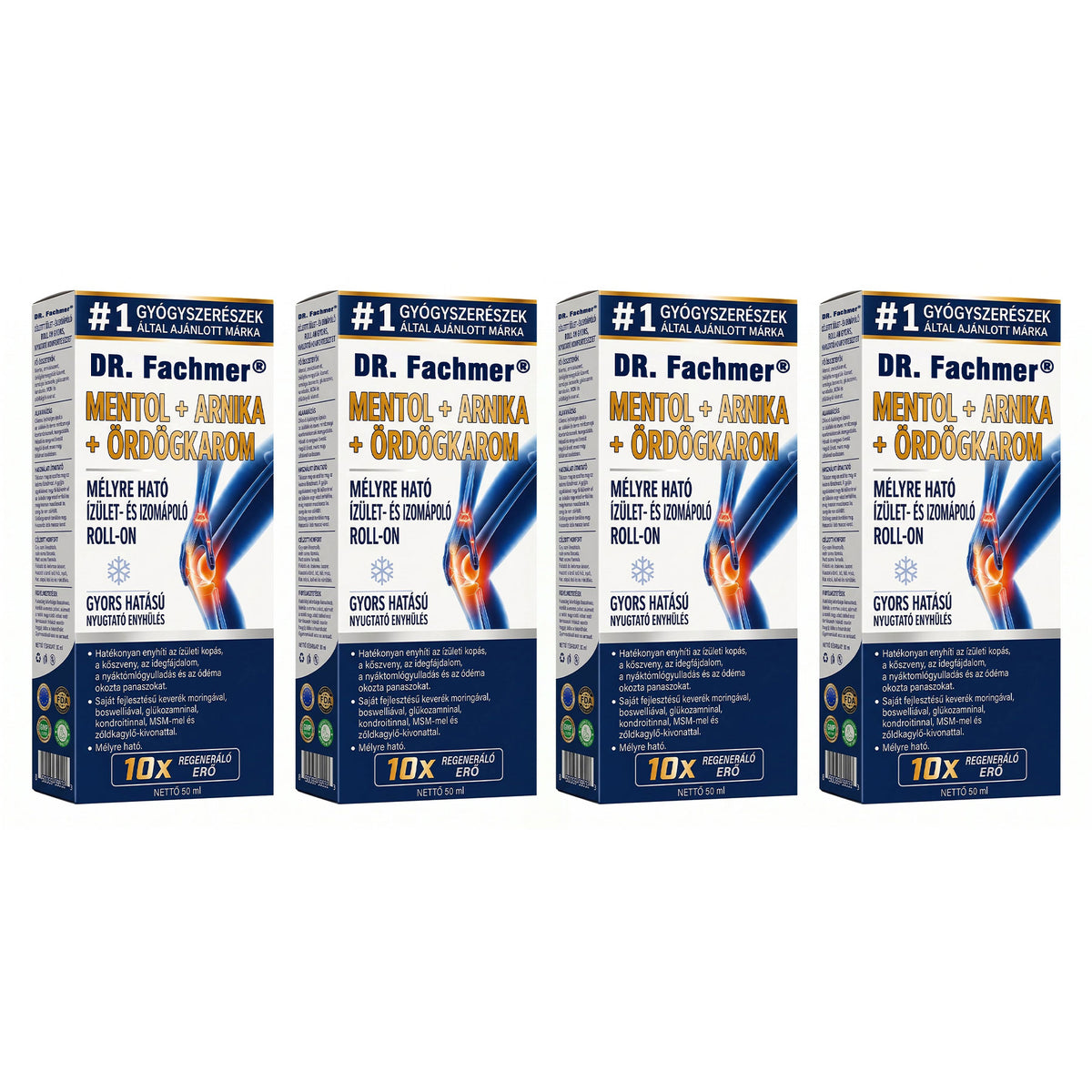💥💥 DR.Fachmer® Mentol · Árnika · Ördögkarom 10 az 1-ben ízület- és izomápoló roll-on | Köszvény, ízületi merevség, duzzanat és izomfájdalom esetén | Gyorsan felszívódó, nem zsíros
