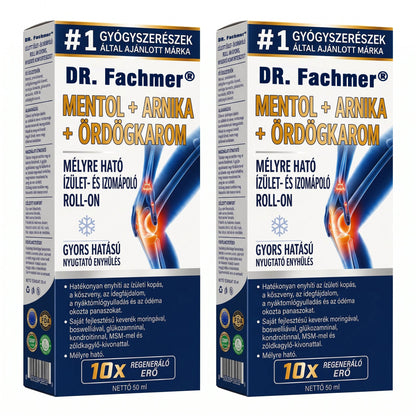 💥💥 DR.Fachmer® Mentol · Árnika · Ördögkarom 10 az 1-ben ízület- és izomápoló roll-on | Köszvény, ízületi merevség, duzzanat és izomfájdalom esetén | Gyorsan felszívódó, nem zsíros