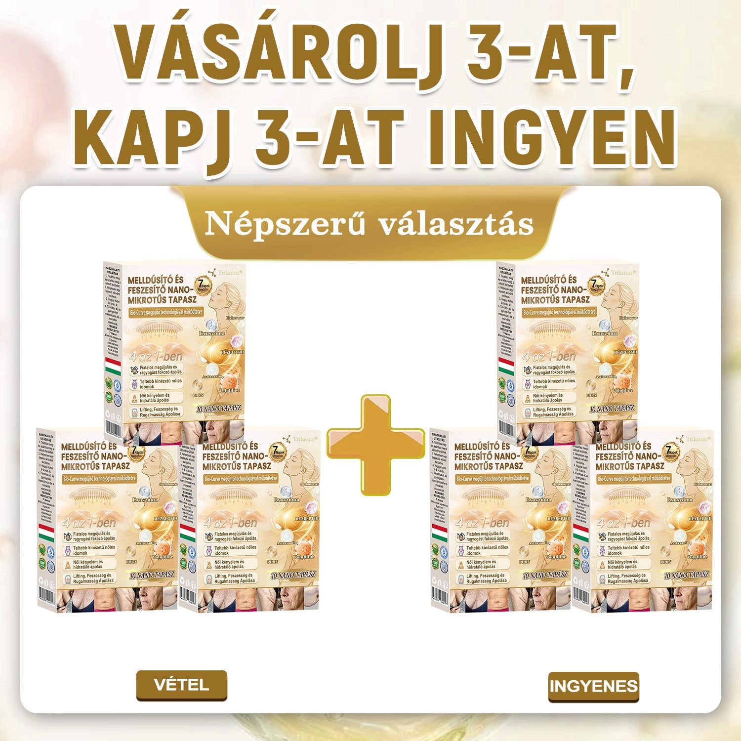 6 doboz (3+3 ajándék)