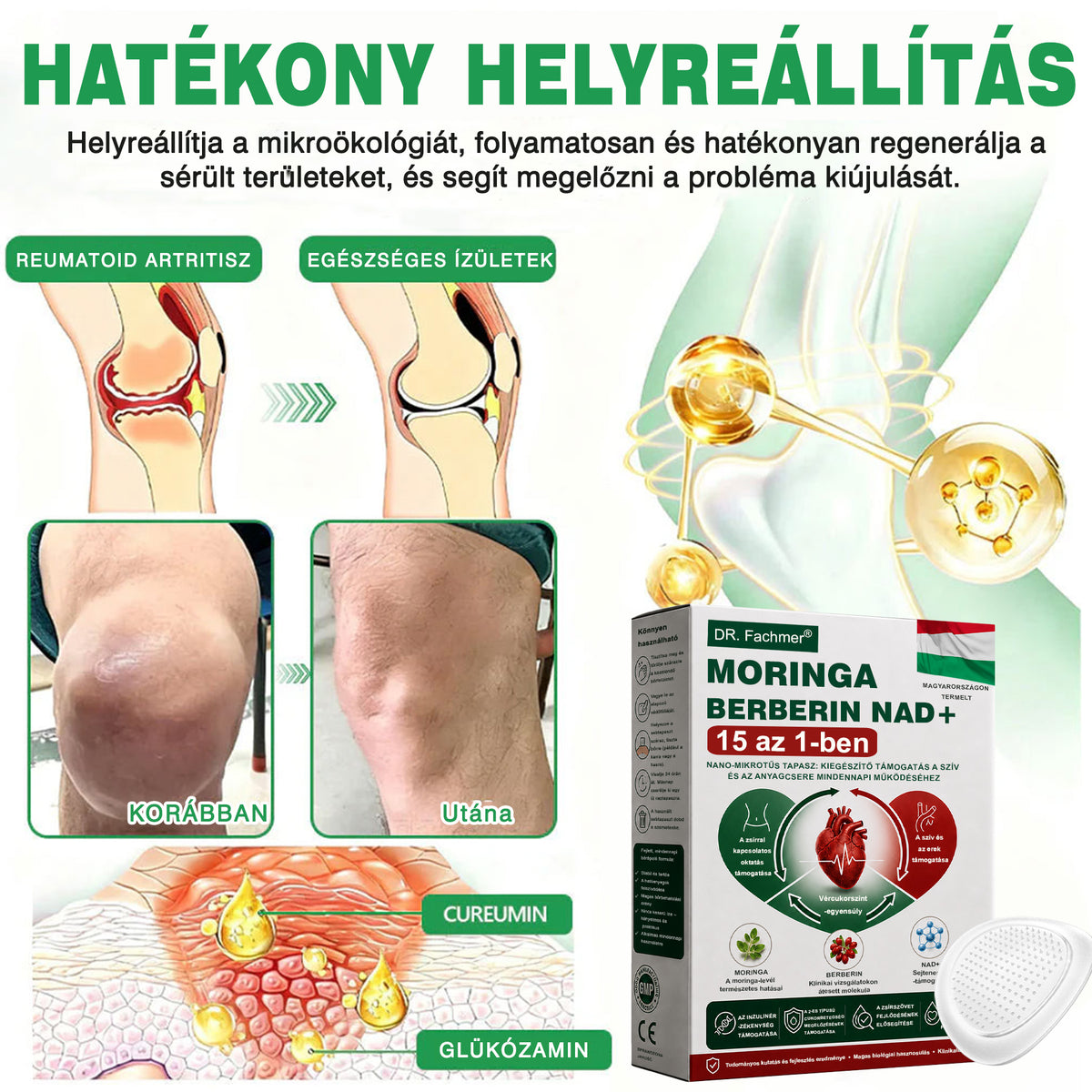 ⭐DR.Fachmer® Moringa + Berberin + NAD+ 15 az 1-ben nanomikrotűs tapasz | A testápolás új generációja fejlett nanoformulával