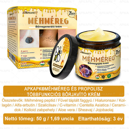 ✨✨ 🔥 Most 50% kedvezménnyel elérhető! ✨✨ DR.Fachmer® 🐝 Méhméreges Bőrmegújító Krém – Ráncok, Hegek, Pigmentfoltok, Striák, Akné, Ekcéma, Pikkelysömör Ellen