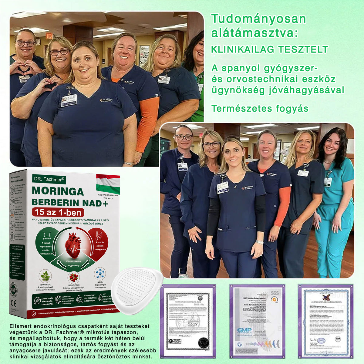 ⭐DR.Fachmer® Moringa + Berberin + NAD+ 15 az 1-ben nanomikrotűs tapasz | A testápolás új generációja fejlett nanoformulával
