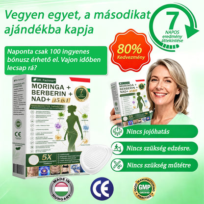 💡 DR.Fachmer® Moringa + Berberin + NAD+ 15 az 1-ben nanomikrotűs tapasz | A testápolás új generációja fejlett nanoformulával 💡