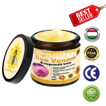 🐝💫 Rolimey® Méhméreg Pro Komplex Krém — Bőrfeszesítő ápolás minden bőrtípusra 🔥