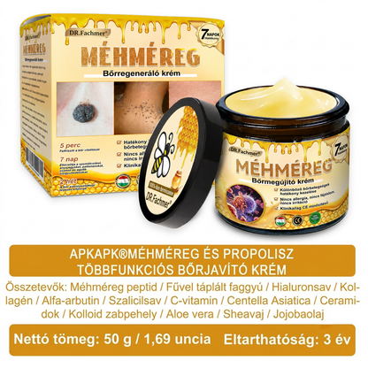 🥇Most 50% kedvezménnyel elérhető! ✨✨ DR.Fachmer® 🐝 Méhméreges Bőrmegújító Krém – Ráncok, Hegek, Pigmentfoltok, Striák, Akné, Ekcéma, Pikkelysömör Ellen (Copy) (Copy)