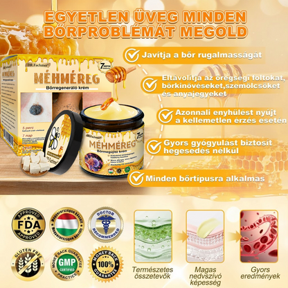🥇Most 50% kedvezménnyel elérhető! ✨✨ DR.Fachmer® 🐝 Méhméreges Bőrmegújító Krém – Ráncok, Hegek, Pigmentfoltok, Striák, Akné, Ekcéma, Pikkelysömör Ellen (Copy) (Copy)