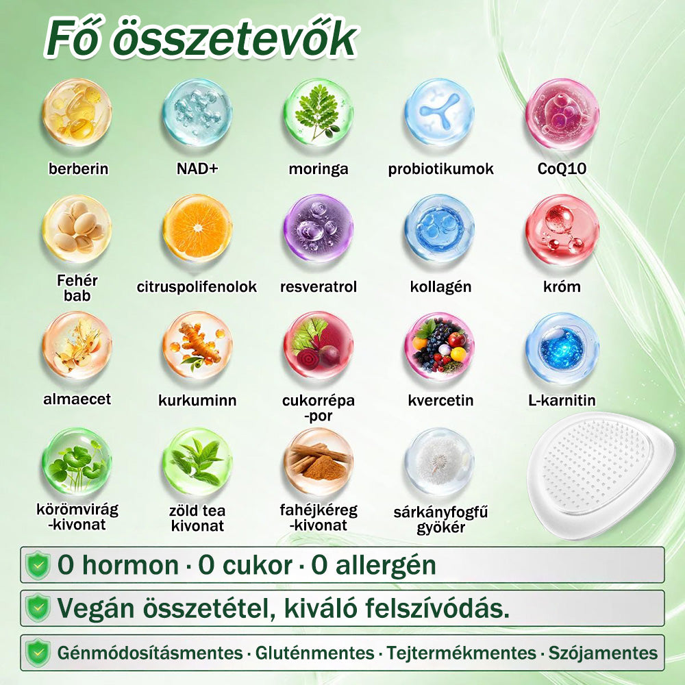 🥰Az Országos Népegészségügyi és Gyógyszerészeti Központ (NNGYK) által tanúsítva  | 🌿 GFOUK® Moringa · Berberine × NAD+ 10 az 1-ben fejlett nano mikrotűs tapasz👩‍⚕️ | 🌿Tudományos háttérrel | 10 az 1-ben formula | Eredmények 7 nap alatt 🥕)