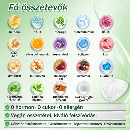 🥰Az Országos Népegészségügyi és Gyógyszerészeti Központ (NNGYK) által tanúsítva  | 🌿 GFOUK® Moringa · Berberine × NAD+ 10 az 1-ben fejlett nano mikrotűs tapasz👩‍⚕️ | 🌿Tudományos háttérrel | 10 az 1-ben formula | Eredmények 7 nap alatt 🥕)