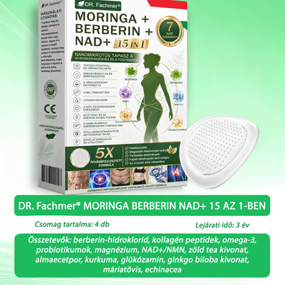 💡 DR.Fachmer® Moringa + Berberin + NAD+ 15 az 1-ben nanomikrotűs tapasz | A testápolás új generációja fejlett nanoformulával 💡