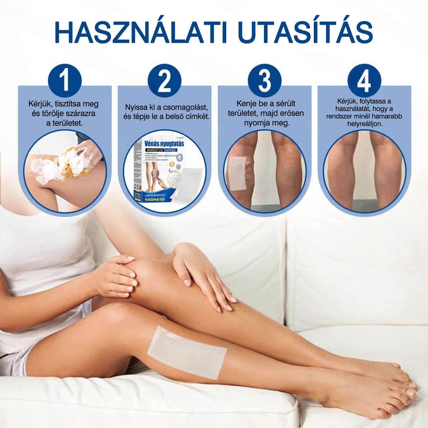 🌷🌷GFOUK® VeinEase mikrotűs ápoló tapasz⚡Azonnali enyhülés, hosszú távú eredmények