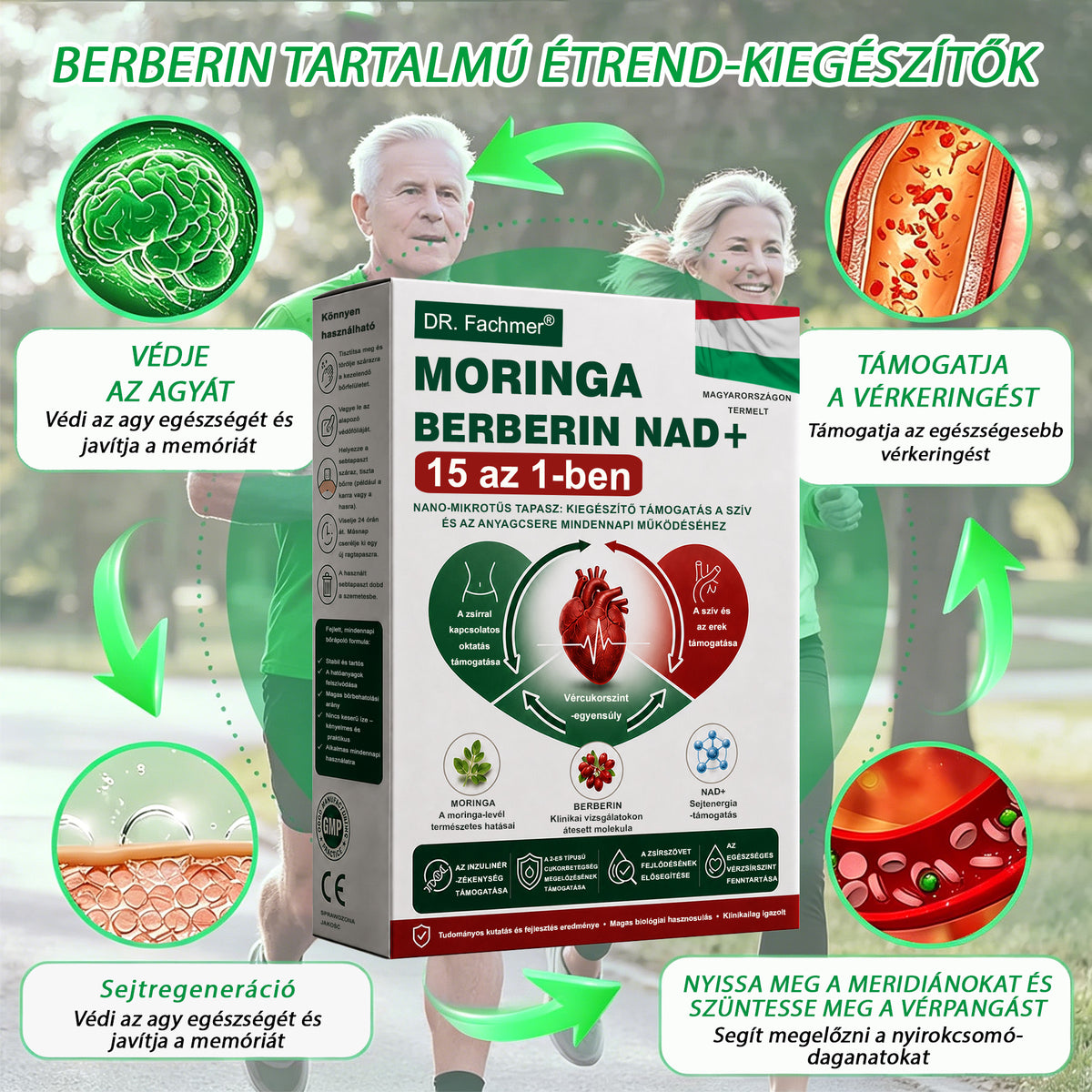⭐DR.Fachmer® Moringa + Berberin + NAD+ 15 az 1-ben nanomikrotűs tapasz | A testápolás új generációja fejlett nanoformulával