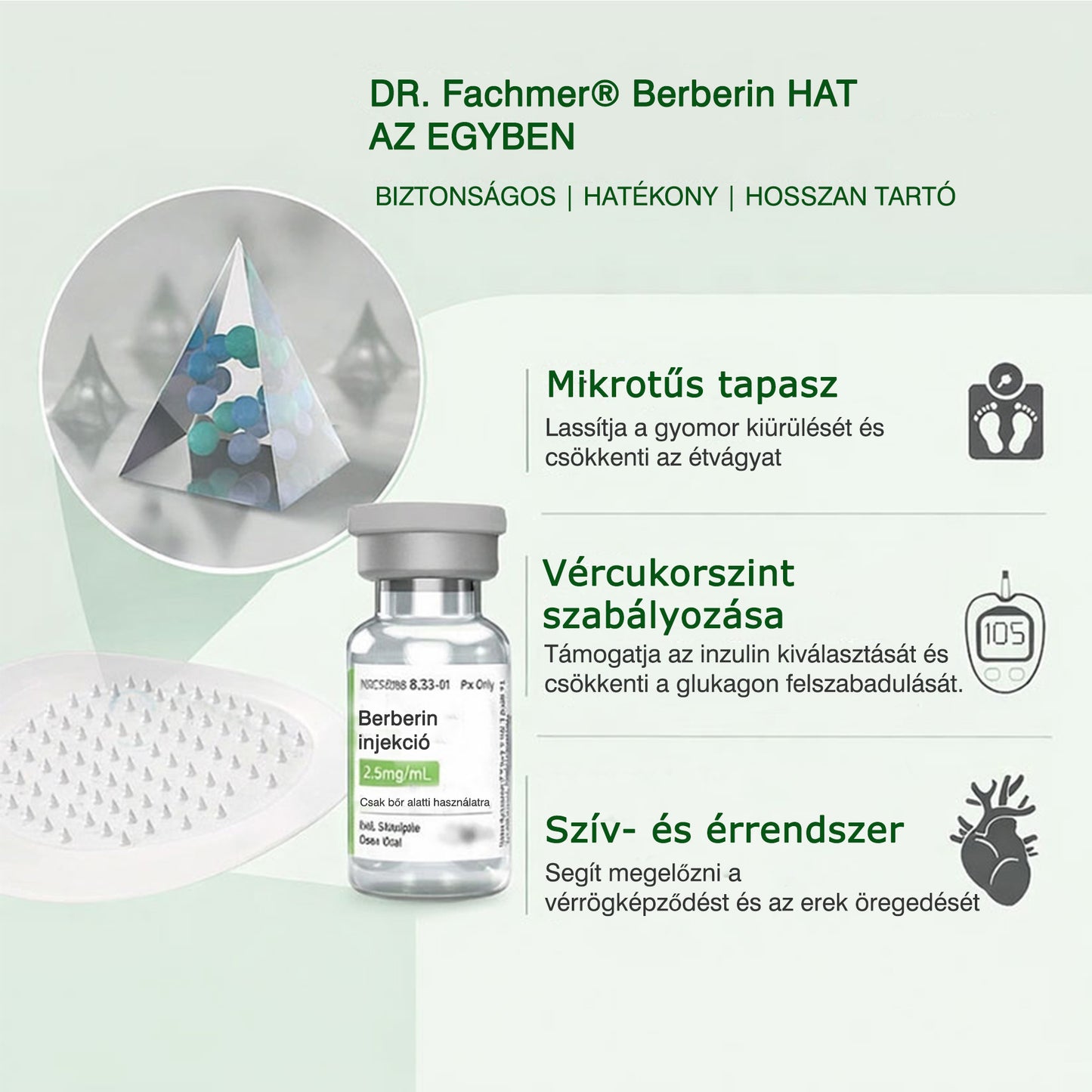 💡 DR.Fachmer® Moringa + Berberin + NAD+ 15 az 1-ben nanomikrotűs tapasz | A testápolás új generációja fejlett nanoformulával 💡