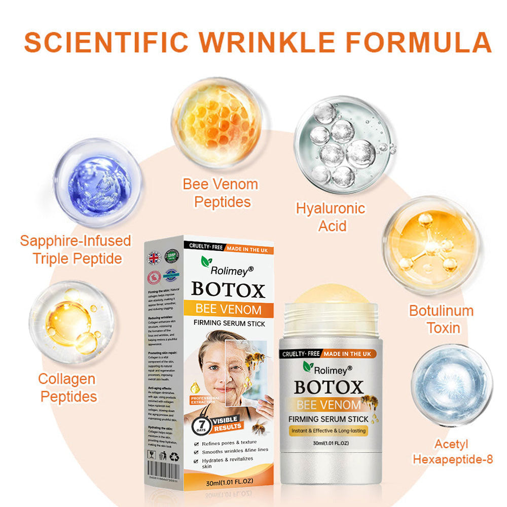 🌲 Az Egyesült Királyságban készült és onnan kerül kiszállításra 🇬🇧 Rolimey® Botox méhméreg feszesítő szérum stift (⏳ UTOLSÓ NAP – 70% KEDVEZMÉNY) ✨