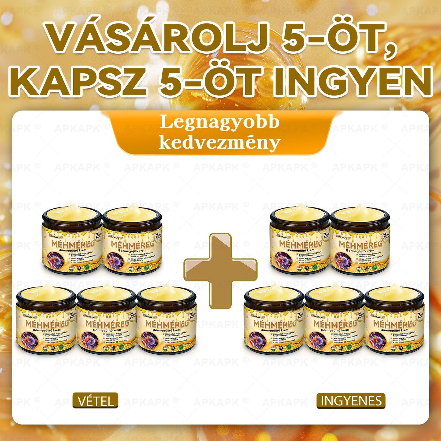 ✨✨ 🔥 Most 50% kedvezménnyel elérhető! ✨✨ DR.Fachmer® 🐝 Méhméreges Bőrmegújító Krém – Ráncok, Hegek, Pigmentfoltok, Striák, Akné, Ekcéma, Pikkelysömör Ellen